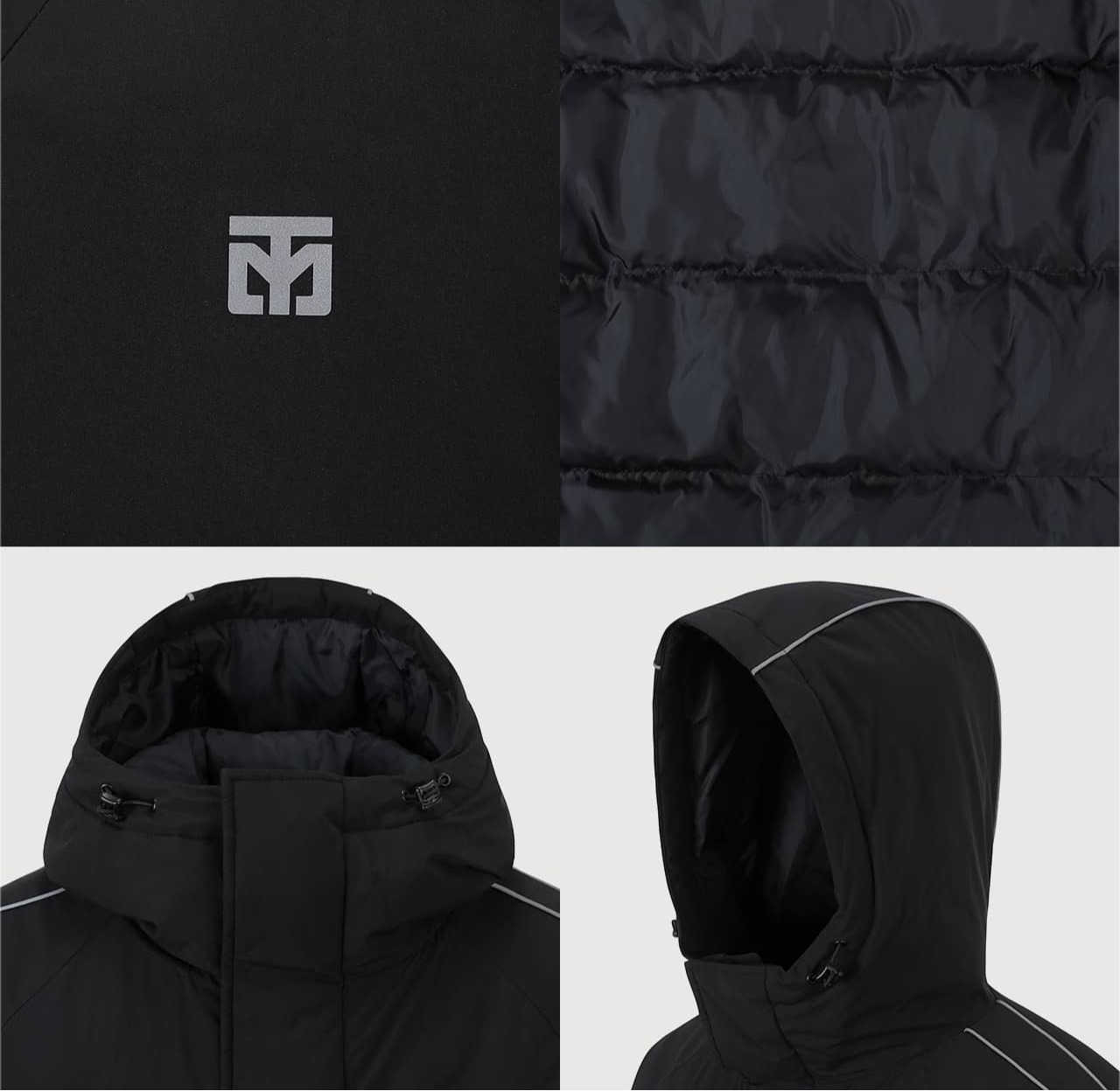 mooto parka solid negra