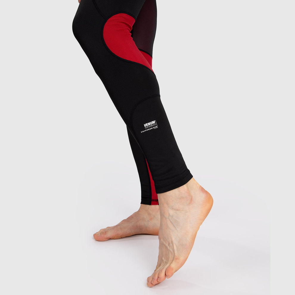 venum calza adrenaline hombre negra/rojo