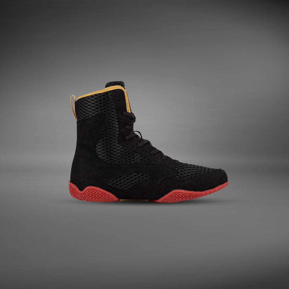 venum zapatilla de boxeo contender negro/dorado