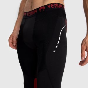 venum calza adrenaline hombre negra/rojo