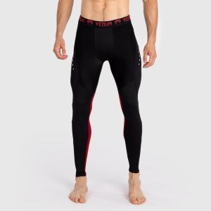 venum calza adrenaline hombre negra/rojo