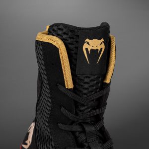 venum zapatilla de boxeo contender negro/dorado